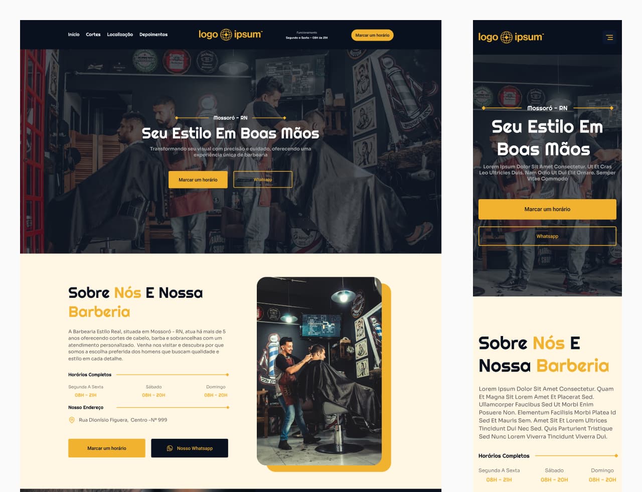 Site para Barbearia